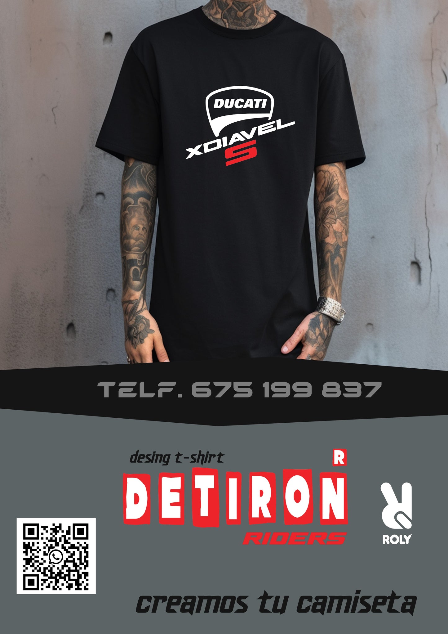CAMISETA DUCATI DIAVEL VINIL