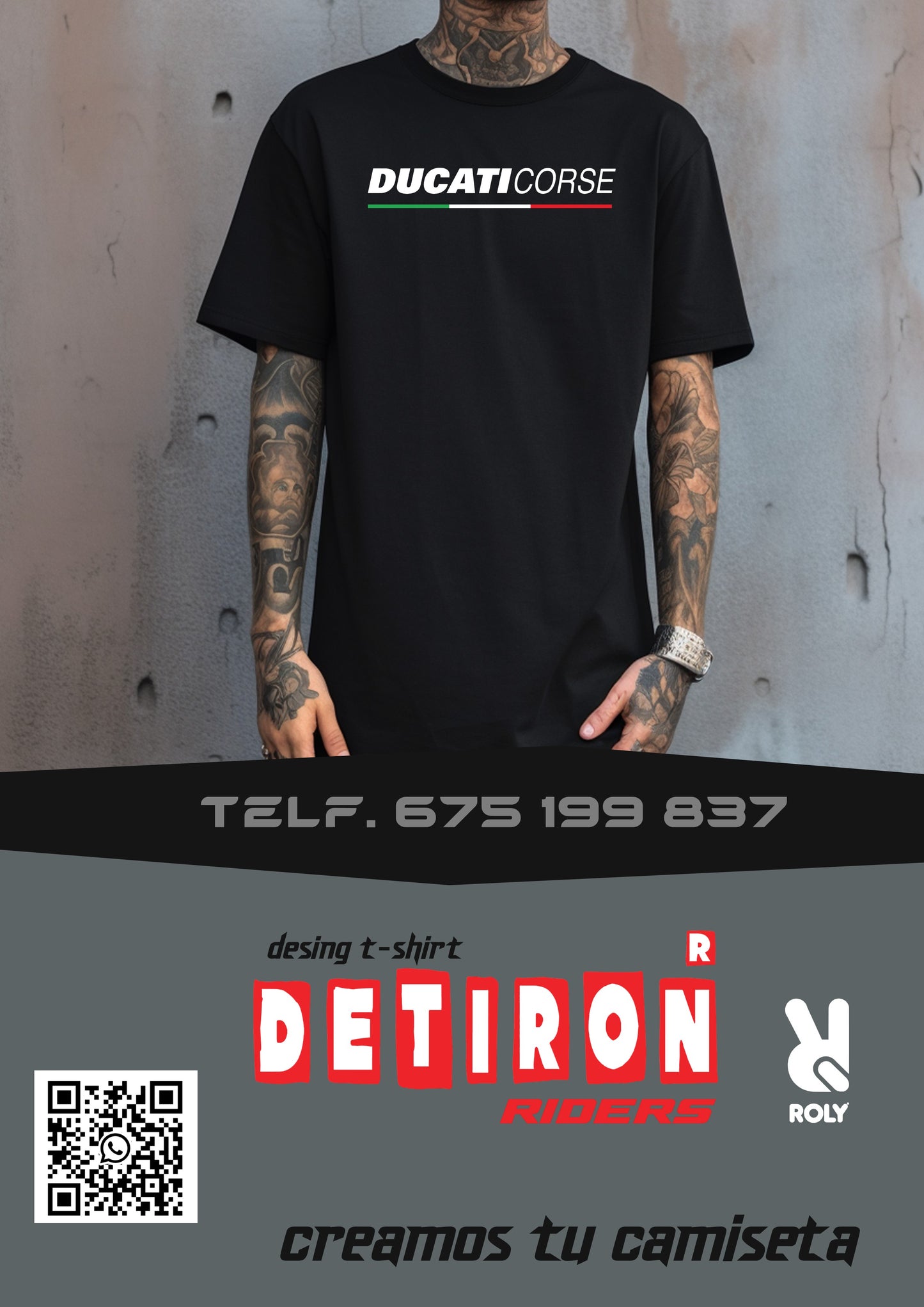 CAMISETA DUCATI LOGOS