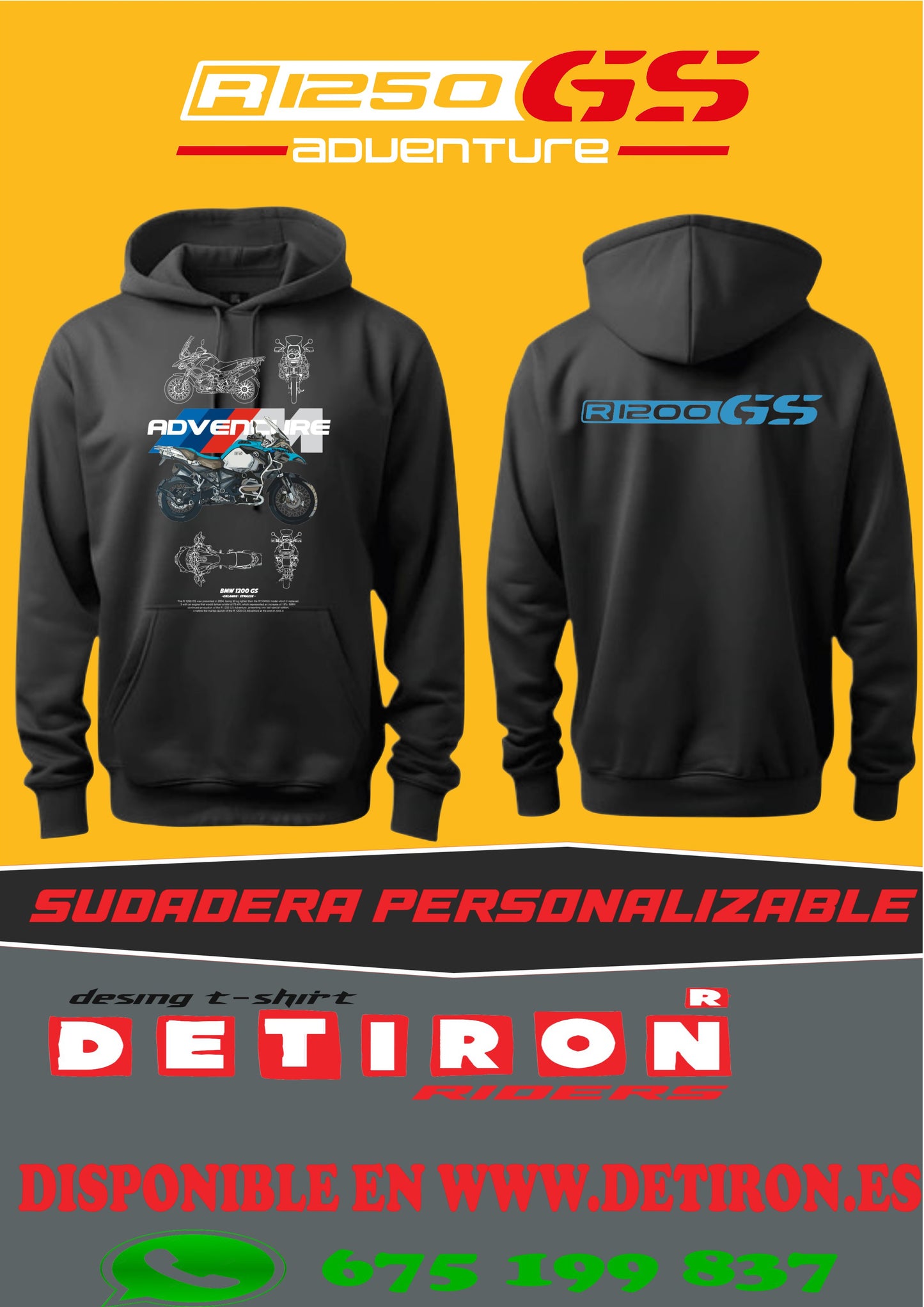 SUDADERA BMW 1250GS