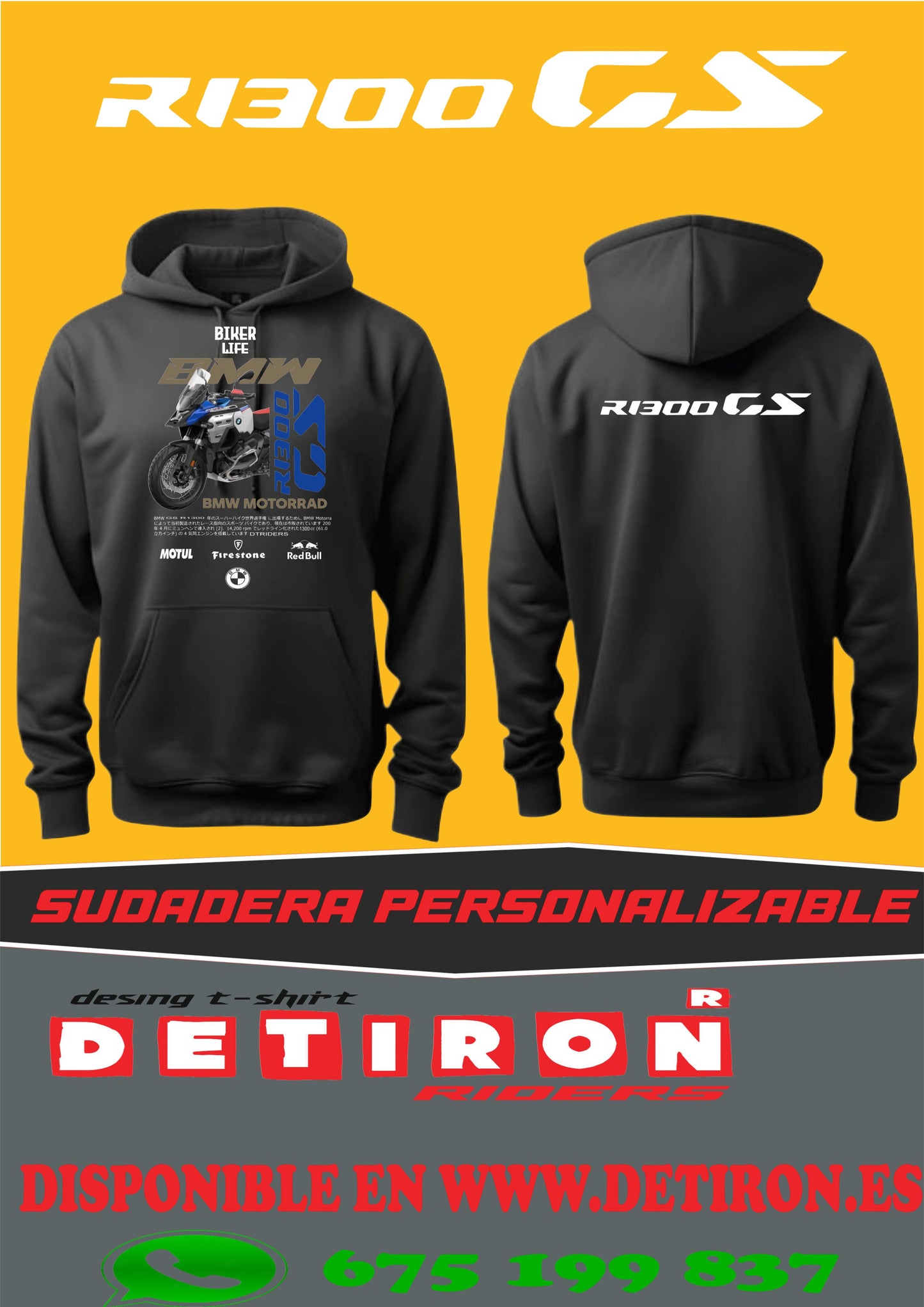 SUDADERA BMW 1300GS