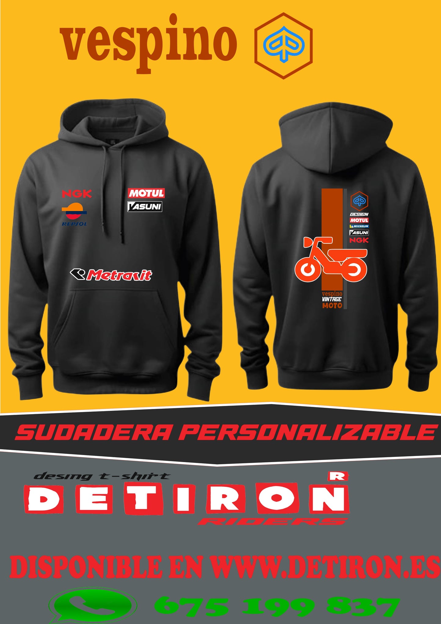 SUDADERA VESPINO DESING