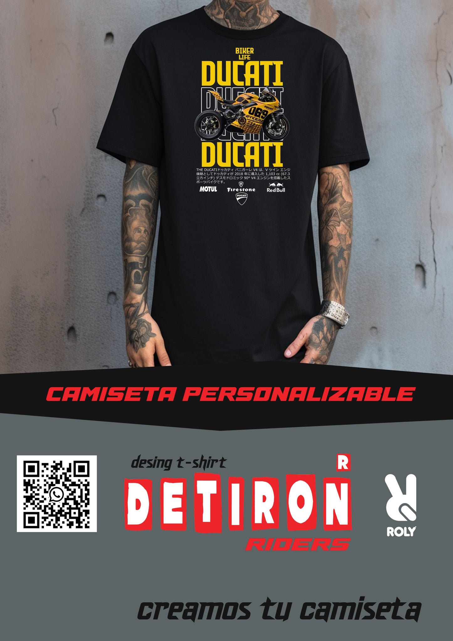 CAMISETA DUCATI COLORS