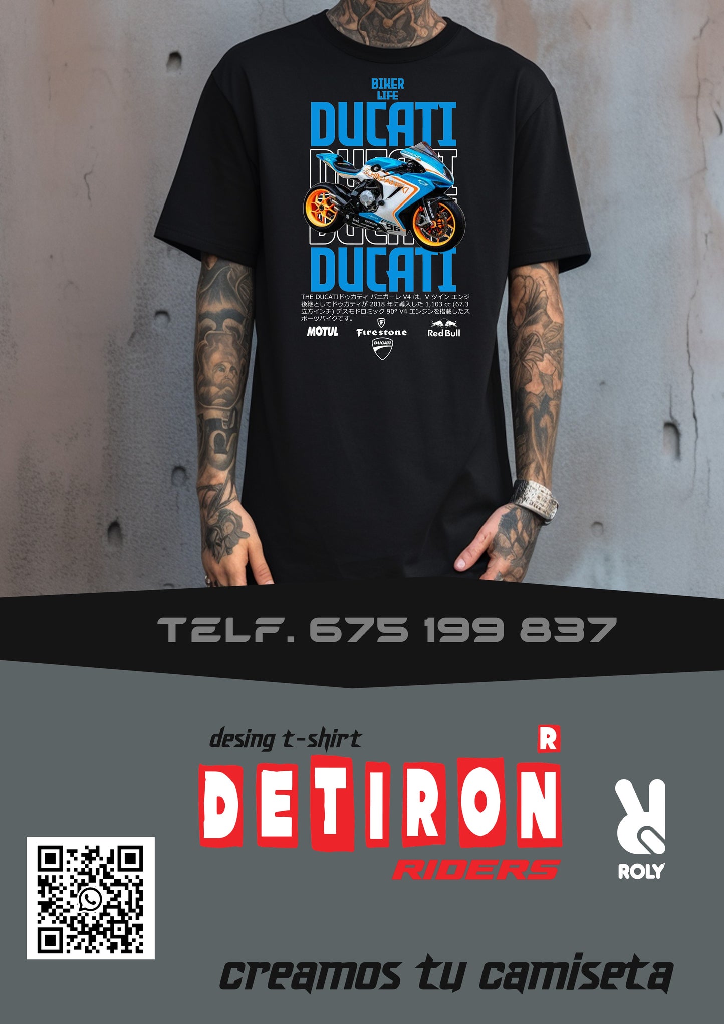 CAMISETA DUCATI COLORS