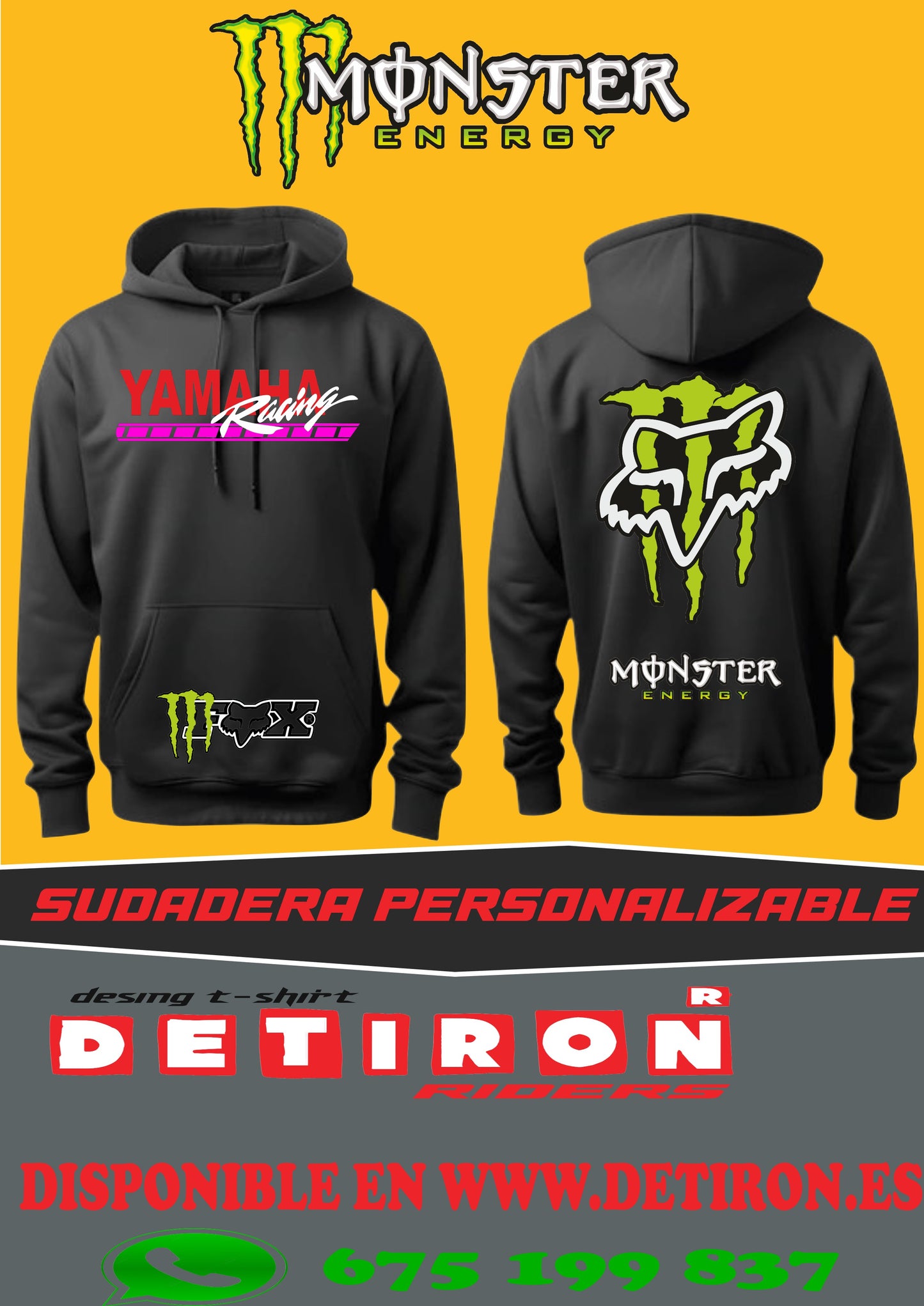 SUDADERA YAMAHA  MONSTER FOX