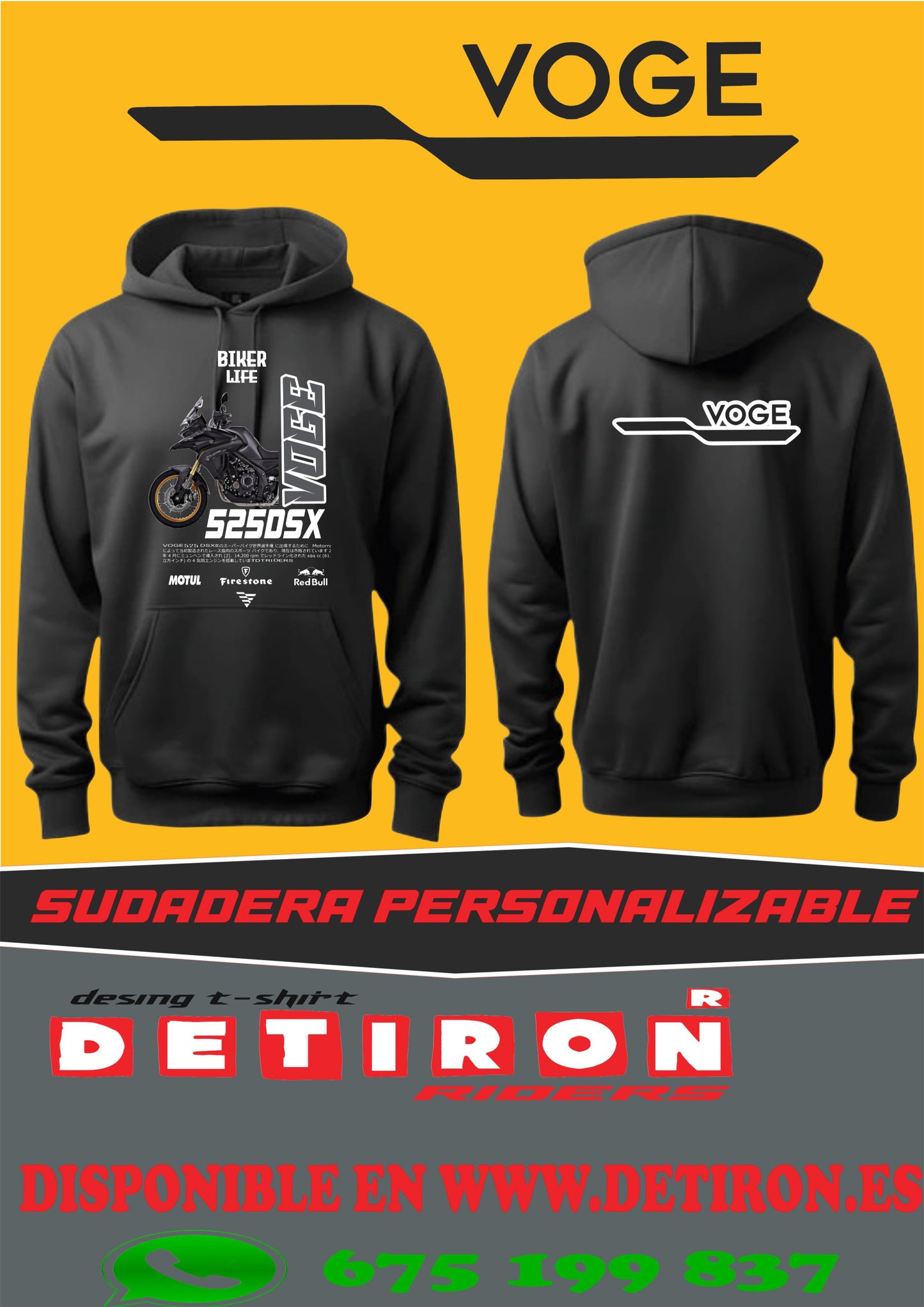 SUDADERA VOGE 525DSX