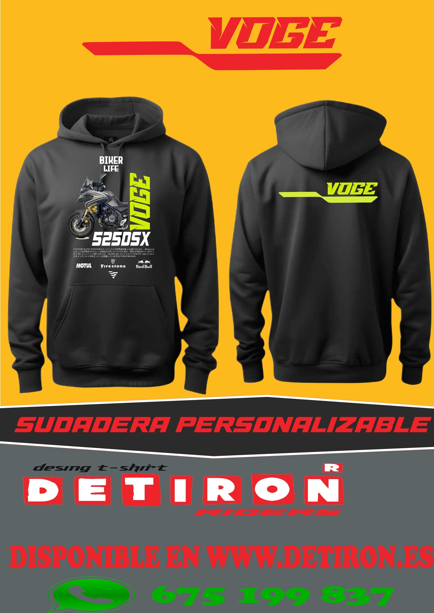 SUDADERA VOGE 525DSX