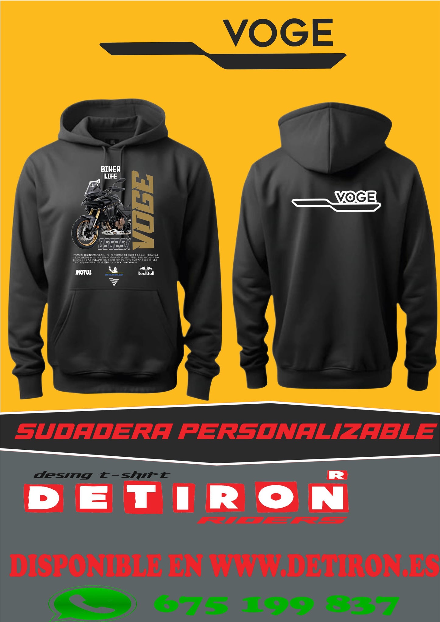 SUDADERA VOGE 625DSX