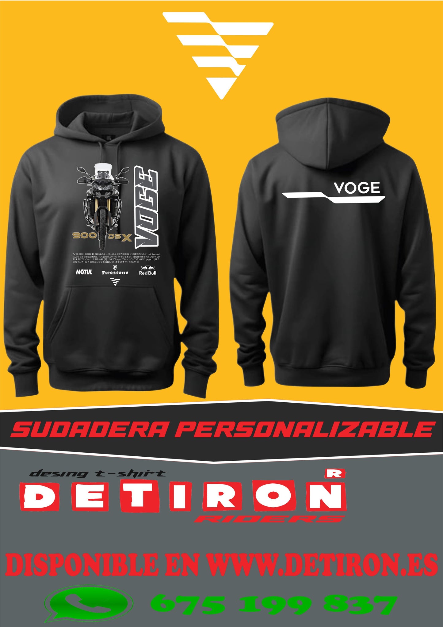 SUDADERA VOGE 900DSX