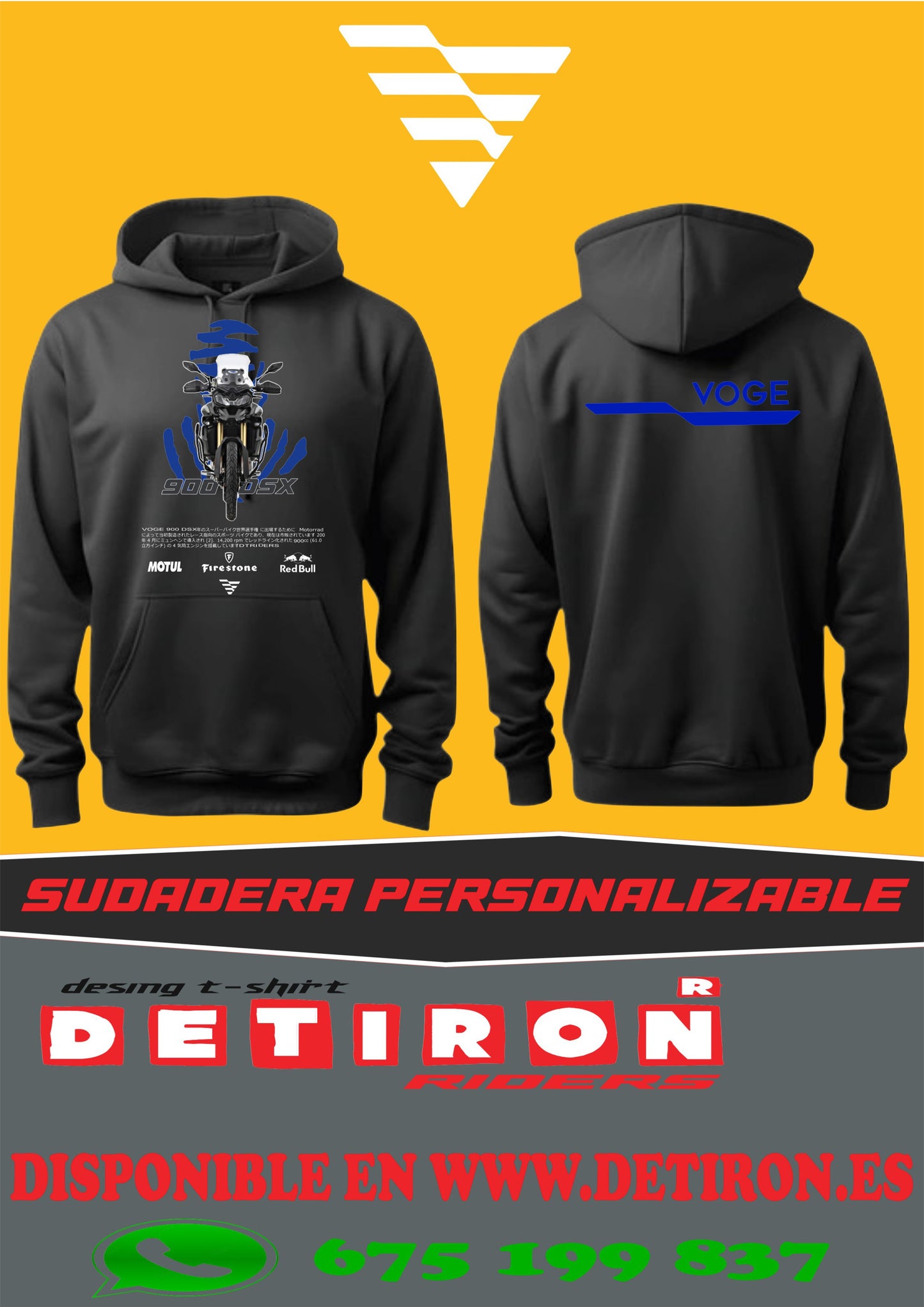 SUDADERA VOGE 900DSX