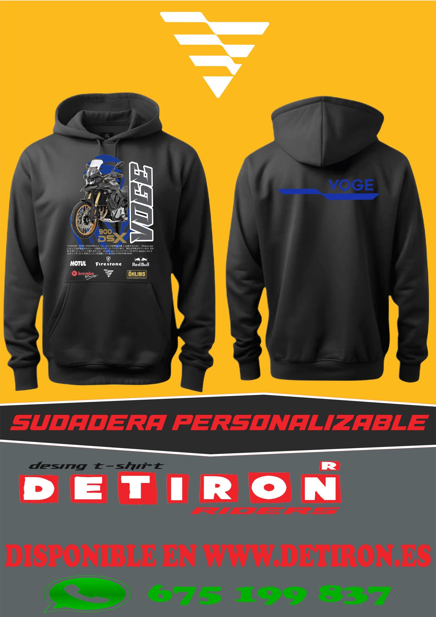 SUDADERA VOGE 900DSX