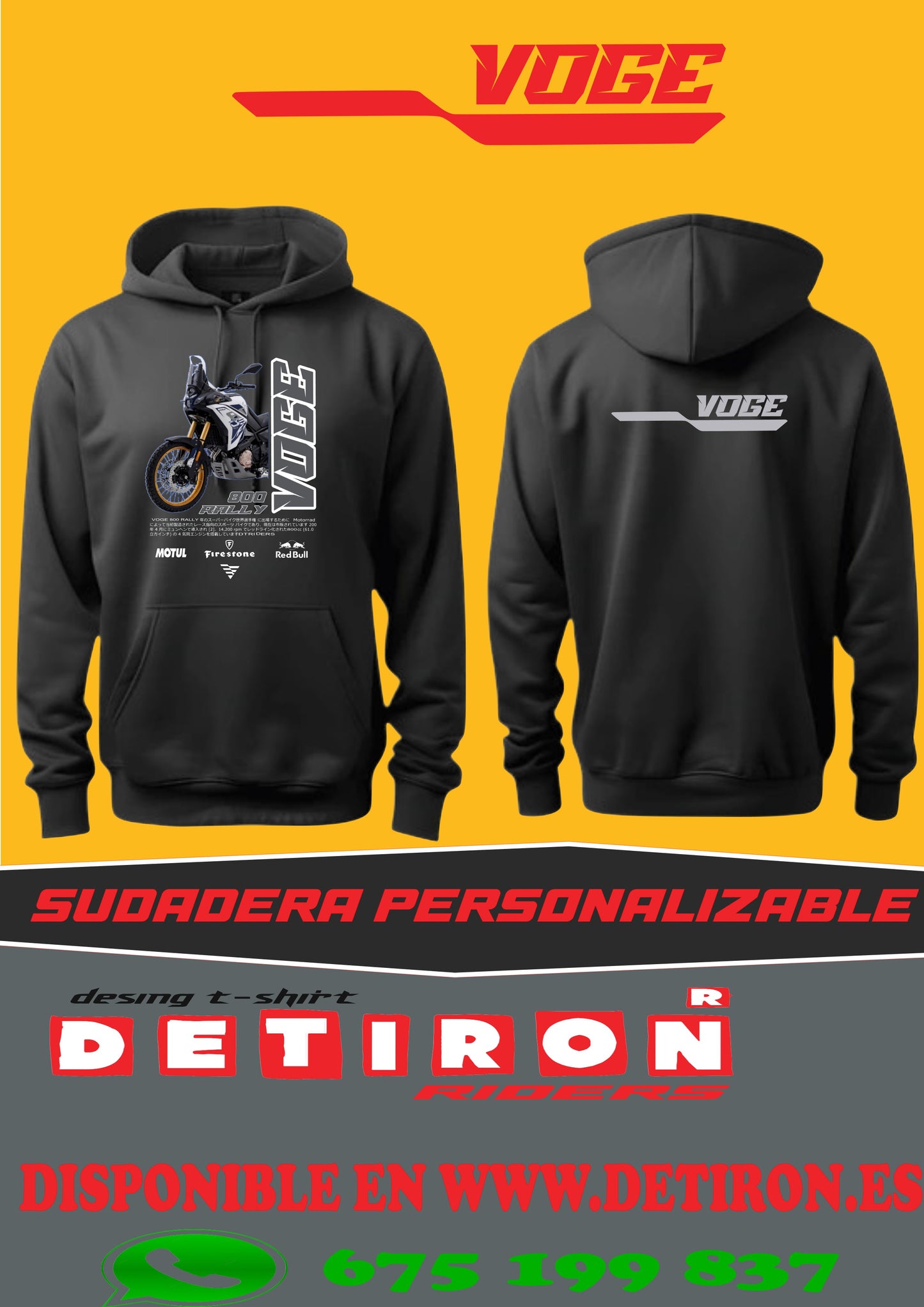 SUDADERA VOGE RALLY