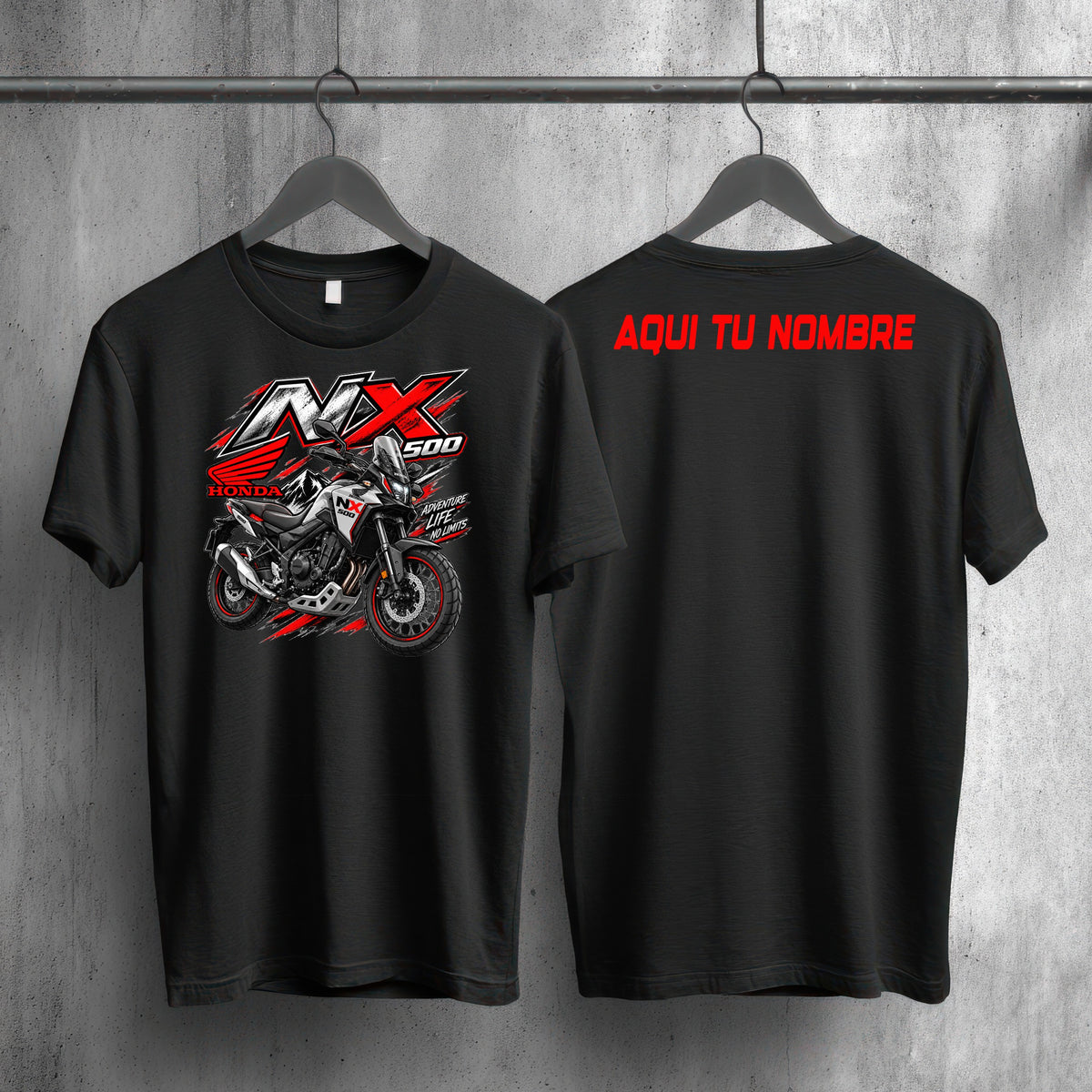 Camiseta HONDA NX500 Personalizada para Motociclistas